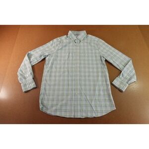 Southern Tide Mens Medium Green Blue Plaid Button Down Intercoastal Shirt